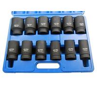 US PRO B1360 Lot de 12 douilles à choc 1,9 cm DR 6PT 24-41 mm 1360 Bleu