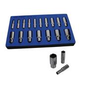 US PRO Lot de 17 douilles profondes métriques 3/8" à 6 pans 8-24 mm 3258