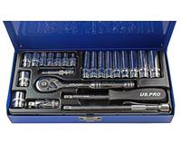 US Pro Lot de 24 douilles métriques 6,35 mm 4-13 mm B3253