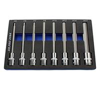 US PRO Lot de 8 douilles hexagonales longues 1/2Dr 140 mm pour clé Allen 5 - 17 mm 2084