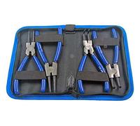 US PRO Professional Lot de 4 pinces à circlips dans boîtier en toile 15 cm