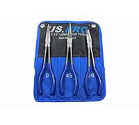 US PRO Tools 1831 Lot de 3 pinces à bec long Bleu 275 mm
