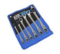 US PRO Tools 3475 Lot de 6 clés à cliquet métriques flexibles 8-19 mm