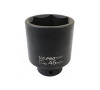 US PRO Tools 3502 Douille à choc 6 pans 46 mm Longueur 79 mm