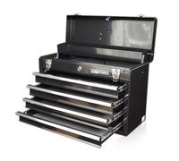 US Pro Tools Boîte à outils portable 4 tiroirs Noir brillant
