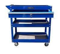 US PRO TOOLS - Chariot à outils verrouillable avec tiroirs à roulement à billes - Bleu