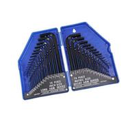 US PRO Tools Lot de 30 clés Allen métriques et impériales 0,7-10 mm 0,028-3/8-1631, Outillage Bricolage