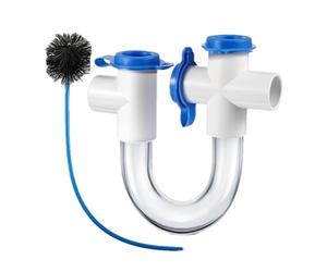 US PVC US TRAP - SIPHON ANTIBATÉRIEL SUBÉSIBLE | Produits chimiques résistants | Installation facile pour la salle de bain de cuisine de la cuisine de l'évier | Accessoire de plomberie standard