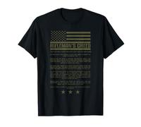 US Rifleman Creed Military Ethos Army Code T-Shirt