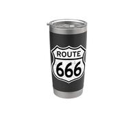 US ROUTE 666 Panneau routier Devil Highway AKA Route 491 Gobelet isotherme en acier inoxydable double paroi
