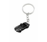 US Sports Car Cobra ref239 Porte-clés 3D avec anneau fendu Noir