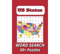 US States Word Search Puzzle Book: Word Searches with Easy to Read Print about US States, Popular Cities and More | 6x9 inches, 110 pages | 50+ Puzzles ... Gift for Vacations, Holidays and Free Times