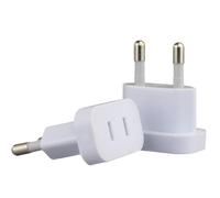 US to EU Plug Adapter, European Travel Power Converter, 1.81x1.57x0.87 inches, Fireproof Charger Accessory, Compact Plug, Phones Laptops Hair Dryers for Hotel Cruise Airport Business