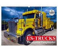 US-Trucks. Faszination Langhauber (Wandkalender 2026 DIN A2 quer), CALVENDO Monatskalender: Die faszinierenden LKW-Giganten der US-Highways