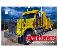 US-Trucks. Faszination Langhauber (Wandkalender 2026 DIN A3 quer), CALVENDO Monatskalender: Die faszinierenden LKW-Giganten der US-Highways
