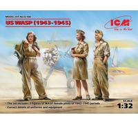 US Wasp (1943-1945) (3 Figurines) (100% New Moules ) 1:3 2 Plastic Model Kit Icm