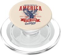 USA 1776-2026 Birthday Eagle Patriotic Quarter Millenium PopSockets PopGrip pour MagSafe