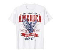 USA 1776-2026 Birthday Eagle Patriotic Quarter Millenium T-Shirt
