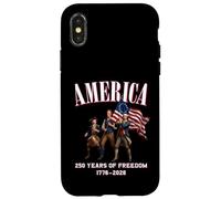 USA 250 Ans de liberté en Amérique Esprit 1776-2026 Coque pour iPhone X/XS