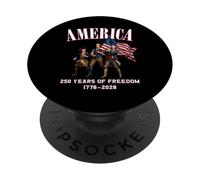 USA 250 Ans de liberté en Amérique Esprit 1776-2026 PopSockets PopGrip Adhésif