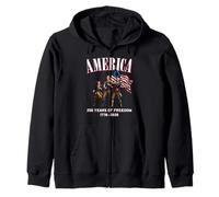 USA 250 Ans de liberté en Amérique Esprit 1776-2026 Sweat à Capuche