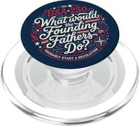 USA 250 Founding Fathers Revolution Patriot PopSockets PopGrip pour MagSafe