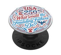 USA 250 Pères fondateurs American History Patriot PopSockets PopGrip Adhésif