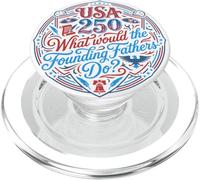 USA 250 Pères fondateurs American History Patriot PopSockets PopGrip pour MagSafe