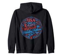 USA 250 Pères fondateurs American History Patriot Sweat à Capuche