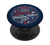 USA 250 pères fondateurs Que feraient-Ils ? PopSockets PopGrip Adhésif