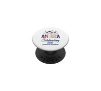 USA 250e Anniversaire Amérique célébrant la liberté Florale PopSockets PopGrip Adhésif