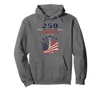 USA 250e Anniversaire célèbre Cool Fighter Jets Patriotic Sweat à Capuche