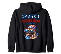 USA 250e Anniversaire célèbre Un Carlin Patriotique Cool Sweat à Capuche