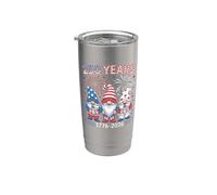 USA 250e anniversaire célébrent les nains patriotiques mignons Gobelet isotherme en acier inoxydable double paroi