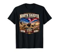 USA 250e Anniversaire de la fierté du Dakota du Nord T-Shirt