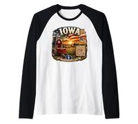 USA 250e Anniversaire Iowa Pride Manche Raglan