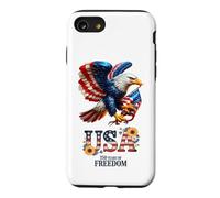 USA 250e Anniversaire Patriotic Eagle Independence Day Women Coque pour iPhone SE (2020) / 7/8