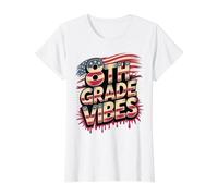 USA 8th Grade Vibes First Day America Teacher Besties Squad T-Shirt Graphique avec Valeur