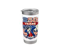 USA Anniversary Dabbing Uncle Sam 250e Amérique 4 juillet Gobelet isotherme en acier inoxydable double paroi