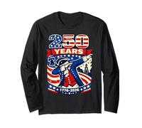 USA Anniversary Dabbing Uncle Sam 250e Amérique 4 Juillet Manche Longue