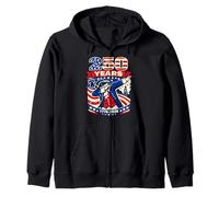 USA Anniversary Dabbing Uncle Sam 250e Amérique 4 Juillet Sweat à Capuche