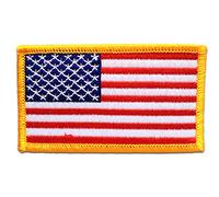 USA ARMY drapeau bannière - Ecusson thermocollant patches appliques, Taille: 7,5 x 4,7 cm
