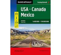 USA - Canada - Mexico Road Atlas 2026/2027 - powered by Rand McNally data (1:400,000 - 1:16,000,000 scale)