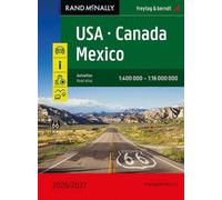 USA - Canada - Mexique, Autoatlas 1:400.000 - 1:16.000.000, 2026/2027, freytag & berndt