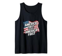 USA Citations America First Signifie L'Amérique d'abord sans Exceptions Débardeur