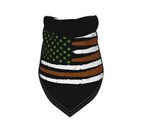 USA Drapeau Marijuana Drôle Weed Feuille Drapeau Cannabis Stoner 420 Printemps Chien Bandanas Fille en Vrac Chiot Foulard Réglable Doux Triangle Bavoirs Accessoires pour Petit Moyen Grand Chiot Chats