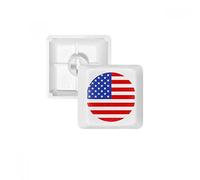 USA Drapeau National de North American Symbole PBT Keycaps pour Clavier Mécanique Blanc OEM sans Marquage d'impression R4 Multicolore