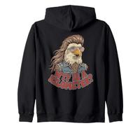 USA Eagle Mullet Funny Patriotic WTF Fait Un kilomètre Sweat à Capuche
