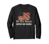 USA Flag We The People Serve No Kings Manche Longue