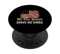 USA Flag We The People Serve No Kings PopSockets PopGrip Adhésif